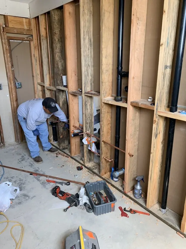 Commercial rough-in plumbing for Water Heater Replacement in Locust Valley